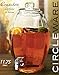 Circleware Cranston Beverage Dispenser with Glass Lid, Sun Tea Jar with Spigot Entertainment Kitchen Glassware Water Pitcher for Juice, Wine, Kombucha and Cold Drinks, 1 Count (Pack of 1), Clear