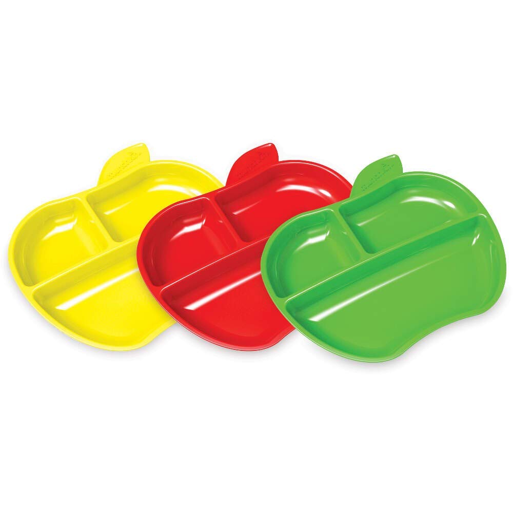 Munchkin Lil Apple Plates 3 Pack Sets Baby Products Spectrumlight Com