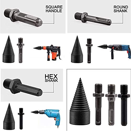 42mm Holzspalter Bohrer, Spaltholzkegel Holzspalterbohre, Kegelspalte, Holzspalter Schraube Kegel, Brennholzspalter… – Bild 7