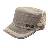 Etosell Men Women Adjustable Army Plain Vintage Hat Cadet Military Baseball Cap