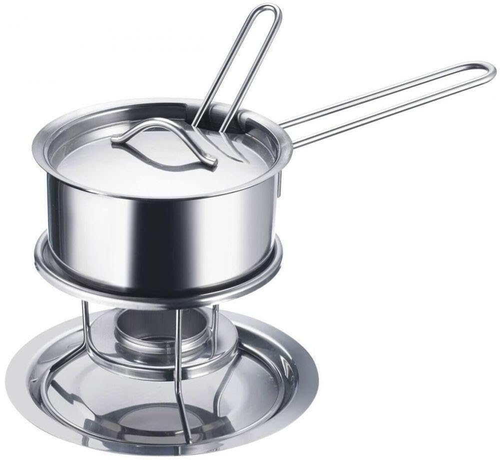 Westmark Butter Pan/Sauce Warmer, With Lid, Sauce Spoon And Warmer, Stainless Steel, Colour: Silver, 62262260