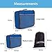 JETPAL Lightweight Travel Luggage Organizer Packing Cubes (Set of 4) - Blue