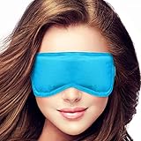Microwavable Warm Compress for Dry Eyes by Pliae - Moist Heat Eye Mask for Pink, Puffy Eyes, MGD Aid, Blepharitis Treatment, Stye Remedy, Relief of Chalazion | Hot Therapy | Reusable, hygienic Pads