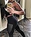 DCOIKO Women High Waist Fitness Stretchy Leggings Yoga Pants Sport Running Breathable Tights (L,Black)