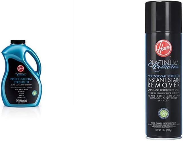 Hoover Platinum Collection Professional Strength Carpet Cleaner Upholstery Detergent Solution and Instant Stain Remover, AH30525, AH30000