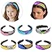 6Pack Reversible Sequin Headbands Color Changing Flip Sequin Headbands Bling Glitter Sparkly Fashion Headband Magic Alice Hair Band Hair Accessories for Girls Teens Kids Children Women