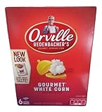 Orville Redenbacher, Gourmet White Corn, Microwave Popcorn with Real Butter, 18.37oz Box (Pack of 2)