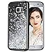 Caka Galaxy S7 Case, Galaxy S7 Glitter Case Starry Night Series Luxury Fashion Bling Flowing Liquid Floating Sparkle Glitter Girly Soft TPU Case for Samsung Galaxy S7 (Silver)