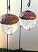 Fairy garden lanterns. Hanging lanterns. Set of 2. Miniature acorn cap lanterns. Dollhouse, terrarium décor.