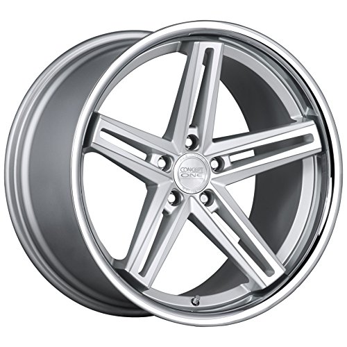 Concept One CS 55 Silver Machined Wheel with Painted Finish (20 x 9. inches /5 x 120 mm, 35 mm Offset)