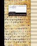 Blank Sheet Music Music Manuscript Paper Staff Paper Musicians Notebook
Book Bound Perfect Binding 12 Stave 100 pages Large Antique Composition
Books Music Manuscript Paper Epub-Ebook