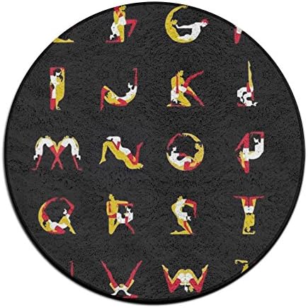 Scorpio Kamasutra Circular Doormat Entry Thin Thickness 2-inch(approx. 4.5 Cm) Coral Velvet Absorption Mat