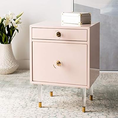 light pink side table