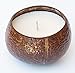 Hawaiian Candle & Bath – Plumeria Scented Soy Candle in Real Coconut Shell, 16oz, Hand Poured