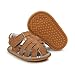 Neband Baby Girl Boy Sandals, Premium Soft Anti-Slip Sole Infant Baby Sandals 3-6Months Summer Casual Beach Shoes Bowknot Princess Dress Flats Prewalker First Walker Shoes