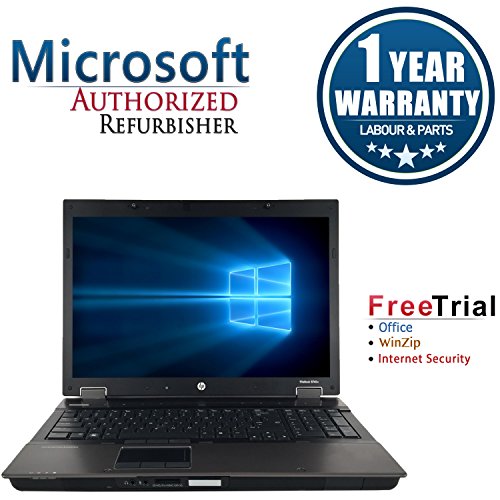 HP EliteBook 8740W 17 Inch Mobile Workstation Business High Performance Laptop (Intel Core i5 -520M 2.4GHz Duo Core, 4G RAM DDR3, 1TB HDD, DVD-ROM, Windows 10 Professional)(Certified Refurbished)