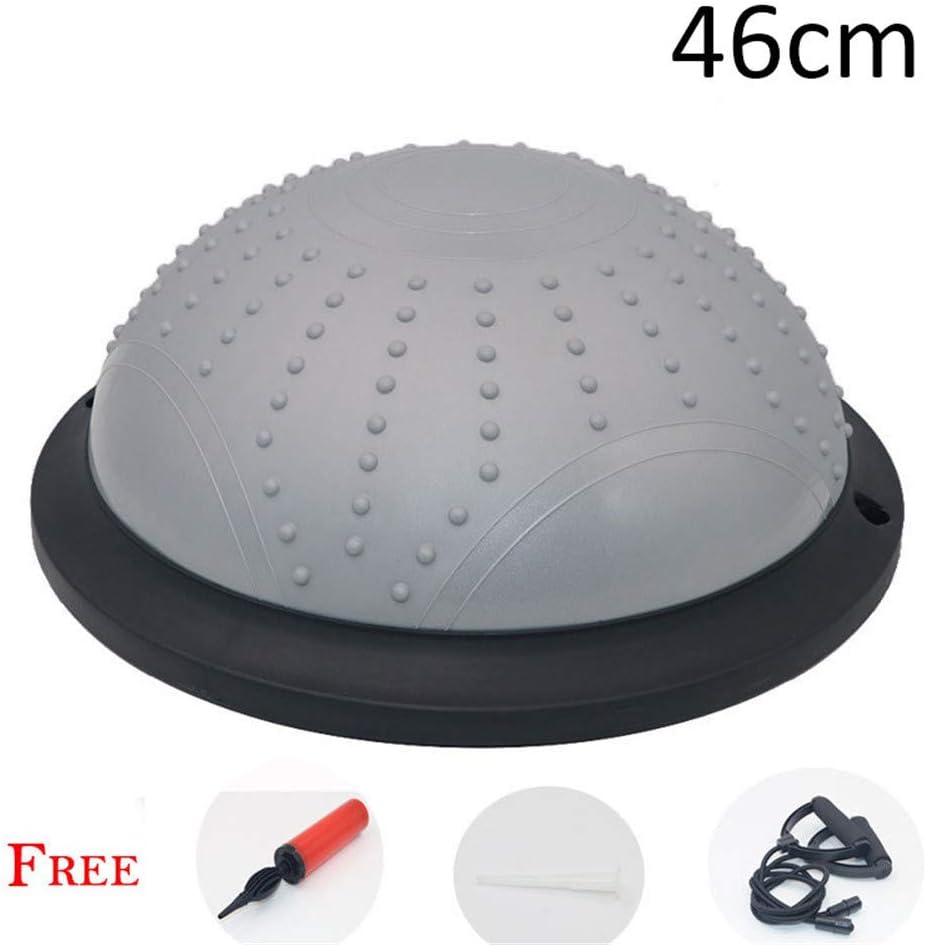Gym Workout Half Yoga Ball Body Balance Disc Exercises Fitness Pilates Fitball With Strings & Pump 6 Colors