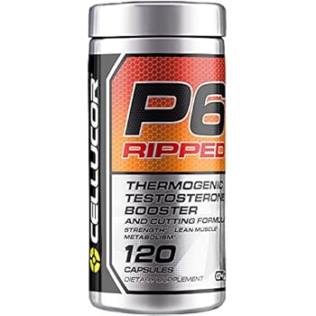 cellucor p6 testosterone ripped thermogenic metabolism strength booster muscle lean boost formula loss energy weight build count capsules