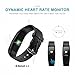 Fitness Activity Tracker, Smart Watch Heart Rate Monitor Wireless Waterproof IPX7 Bracelet HR Running Tracker Walk Counter Pedometer Steps Sleep Band-Black