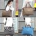Women's Handbags,LOSMILE Shoulder Bags Top Handle Beach Tote Purse Crossbody Bag (Grey)