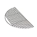 Aura outdoor products Stainless Half Moon Grill Grate for Large Big Green Egg, Kamado Joe, Vision Grill and More!