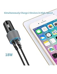 Cargador de coche Rapid tipo C, compatible con Google Pixel 3 XL 3 2 2 XL XL C, cargador de coche USB C PD con cable tipo C de 3.3 pies, entrega de energía de 18 W y adaptador de coche de carga rápida 3.0