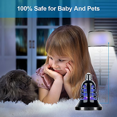 image for LaMuVii E26 8W Mosquito Killer Bug Zapper Light Bulbs 110V-2 Modes for