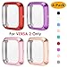 NANW [4-Pack Hard PC Case with Tempered Glass Screen Protector Compatible with Galaxy Watch 5/Galaxy Watch 4 40mm, Electroplated Case for All Around Coverage Protective Bumpers Cover
