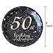 50th birthday decorations party supplies set,50th birthday gifts for women or men, 50 piece paper plates,9 x 9 Inches. (50)