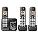 Panasonic KX-TG833SK Link2Cell Bluetooth with Talking Caller ID 3 Handset Cordless Phone (Renewed) primary