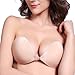 Allezola Reusable Push Up Nubra Deep V Silicone Invisible Adhesive Bra Backless Bra