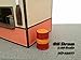 American Diorama Figure Barrel Oil – 1/18 Scale, 23977, Red/Yellow