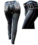 D&B PLUS SIZE WOMEN'S Stretch premium BLACK denim jeans Skinny PANTS