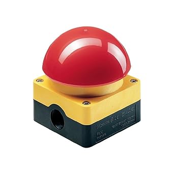 Eaton 229755 Gehäuseoberteil, gelb, Pilzkappe rot