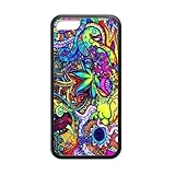 Colorful Fantasy Trippy Laser TPU Case for Apple IPhone 5C (New Technology) Black Cover Case IP5C-Laser020