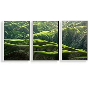 Canvas Wall Art for Living Room, Bedroom Mountain Framed Canvas Prints for Home Decoration Ready to Hang - 16"x24"x3 Panels