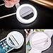 Rechargeable Selfie Light, IRuiYinGo LED Lighted RingLight 3-Level Brightness Mini Camera Light Clip on Phone Ring Light, White