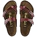 Birkenstock Women's Vegan Mayari Bordeaux Pull Up Birko-Flor Sandal 38 (US Women's 7-7.5)