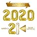 2021 Happy New Year Balloons | 42-inch Gold 2021 Number Foil Large Balloons | Perfect for New Year’s Party/Events as Balloon Decorations (Gold),