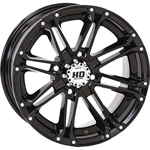 STI HD3 Wheel (Rear / 12X7 4/110 5+2) (Gloss Black) Compatible with 14-19 Honda PIONEER4