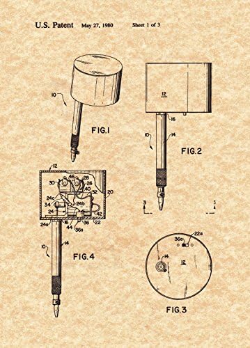 Modern Tattoo Gun Patent Print - (8.5" X 11")