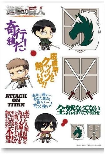 Amazon Co Jp Acos 進撃の巨人 リヴァイ アッカーマン等 アイロンプリント ホビー 通販