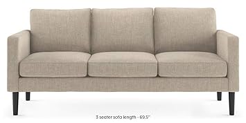 Urban Ladder Liverpool 3 Seater Sofa Colour Beige Amazon In
