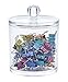 Choice Fun Acrylic Qtip Holder Multifunctional Jar with Lid Transparent QFJJSN-NSF-296B