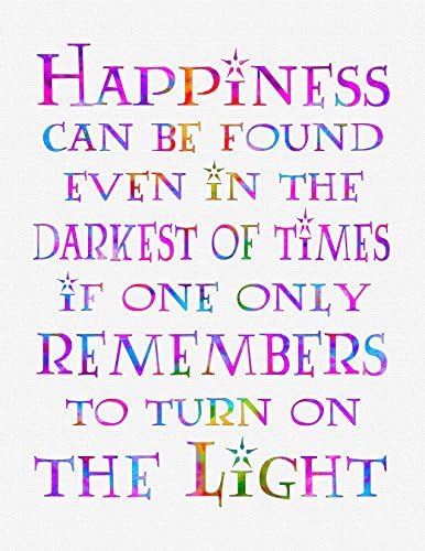 8x10" Happiness Print. Great gift item for Harry Potter fans! Vibrant