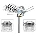 [Upgraded 2019] Amplified HD Digital TV Antenna - Outdoor HDTV Antenna 150 Mile Range Motorized with Adjustable Antenna Mount Pole for 2 TVs Support UHF/VHF/1080P Remote Control -33' Coax Cable