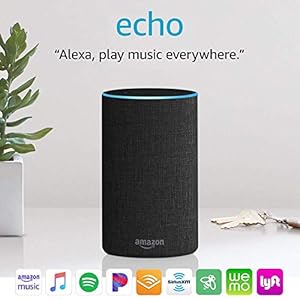 Echo (2nd Generation) - Smart speaker with Alexa - Charcoal Fabric