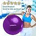 URBNFit Exercise Ball - Yoga Ball in Multiple Sizes for Yoga, Pilates, Pregnancy, Stability - Anti-Burst Swiss Balance Ball w/Quick Pump – Office Ball Chair for Home and Gym – 26 Inch - Purple