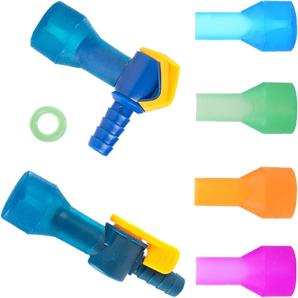 J.CARP Hydration Accessories Kit (7 in 1), Including 4PCS Bite Valve Replacement Mouthpieces, 2PCS Shutoff Valves, and 1PC O-Rings for Water Backpack Bladder Reservoir, Compatible with Most Brands : Sports & Outdoors