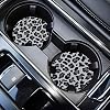 Car Coasters for Drinks Absorbent, Cute Car Coasters for Women & Men Cup Holder Coasters for Your Car with Fingertip…
